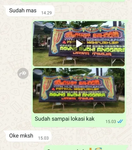 Pengiriman Papan Bunga Bendolo Sawahan